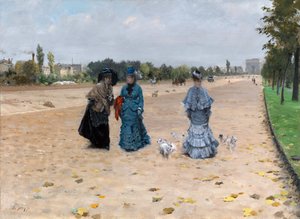 ブローニュ通り 作： Giuseppe de Nittis