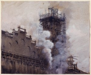 1876年のトロカデロ建設 作： ジュゼッペ・ド・ニッティス