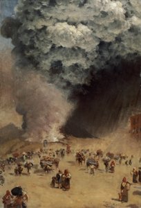 灰の雨、1872 作： Giuseppe de Nittis