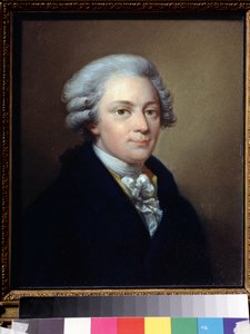 「作曲家ヴォルフガング・アマデウス・モーツァルトの肖像 (1756-1791)」 ヨゼフ・グラッシ (1757-1838) 作 1783年頃 国立中央グリンカ音楽博物館、モスクワ 作： Giuseppe or Josef Grassi