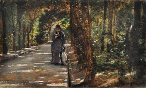 ポルティチの森での約束 作： Giuseppe or Joseph de Nittis