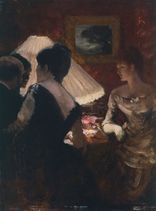 ランプシェード周辺 作： Giuseppe or Joseph de Nittis
