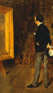 ジャーナリスト、マルティーノ・カフィエロの肖像（ジュゼッペ・デ・ニッティス作 作： Giuseppe or Joseph de Nittis
