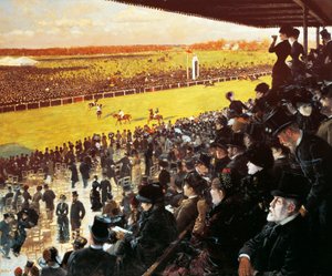 ロンシャンでのレース 作： Giuseppe or Joseph de Nittis
