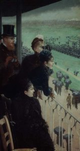 オートゥイユのレース（トリプティクの一部） 作： Giuseppe or Joseph de Nittis