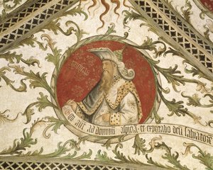 Loggia d "Annunciation、1451年の預言者ミカ 作： Giusto dAllamagna