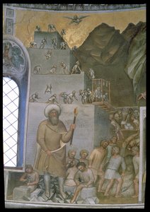 バベルの塔の建設、1360-70 作： Giusto di Giovanni de Menabuoi