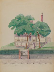 スチュワート氏の家、1935 年 1942 年。 作： Gladys Cook