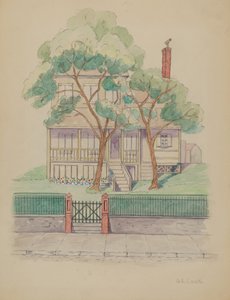 スチュワートハウス、c。 1936年。 作： Gladys Cook