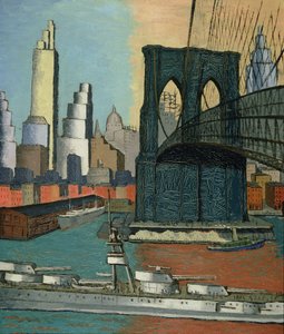 ブリッジタワー、1929 作： Glenn O Coleman