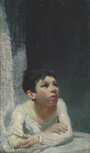 小さなスペイン人、c。 1909年（キャンバスに油彩） 作： Glyn Warren Philpot