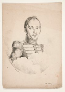 不明（バスト丈の兵士の肖像画） 作： Godefroy Engelmann