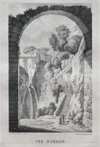 イタリアの眺め 作： Godefroy Engelmann