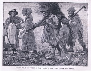 国会の最初の改革の時代の農業労働者 作： Godfrey C. Hindley