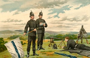 第1ミドルセックスビクトリアライフル-ボランティア、1890年。 作： Godfrey Douglas Giles