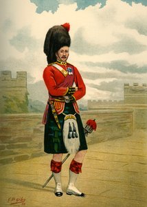 The 42nd-The Black Watch Royal Highlanders、1890。 作： Godfrey Douglas Giles
