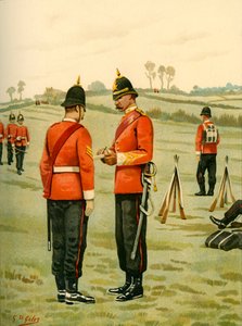 第43-オックスフォードシャー軽歩兵、1890。 作： Godfrey Douglas Giles