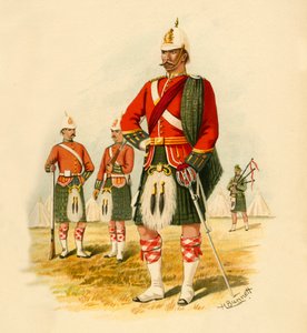 カナダの第5ロイヤルスコッツ、1890年。 作： Godfrey Douglas Giles