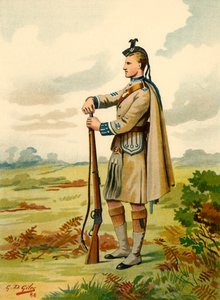 ロンドンスコティッシュ-ボランティア、1890年。 作： Godfrey Douglas Giles