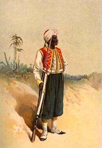西インド連隊、1890年。 作： Godfrey Douglas Giles