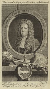 ジョン・ロード・ソマーズ、イギリスの最高首相 作： Godfrey Kneller