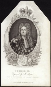 イギリスとアイルランドのキングジョージ2世 作： Godfrey Kneller