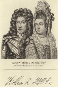ウィリアム王とメアリー女王 作： Godfrey Kneller