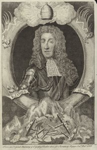 イングランドとアイルランドのジェームズ2世の肖像 作： Godfrey Kneller