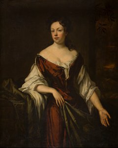 女性の肖像、c.1666-1723（キャンバスに油彩）
