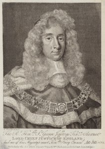 ジョージ・ジェフリーズ卿、ウェールズの裁判官 作： Godfrey Kneller