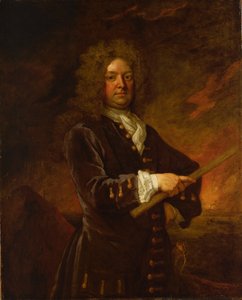 ジョン・リーク副提督（1656-1720）、17世紀後半から18世紀初頭（油絵） 作： Godfrey Kneller