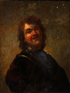 レンブラントの笑い、1658 作： Godfried Cornelisz Schalcken