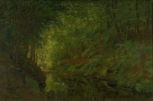 A Brook in Sæbygaard Wood, Vendsyssel, ユトランド