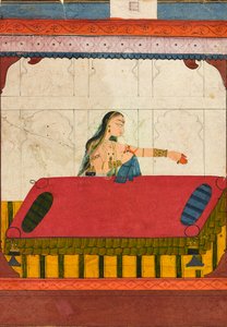 孤独な恋人、ラサマンジャリの断片、ca. 1710年頃 1715年。 作： Golu