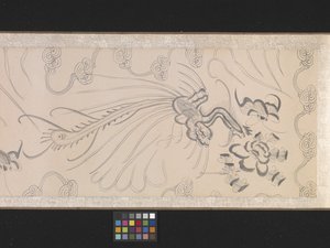 5頭の貢ぎ馬（紙に墨と彩色） 作： Gonglin Li