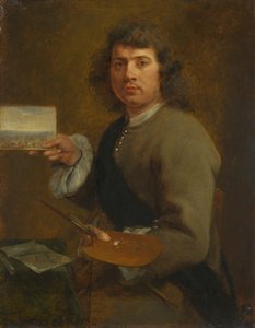 視力（Robert van den Hoecke（1622-1688）の肖像、1661年以前（木に油彩）） 作： Gonzales Coques
