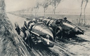 グランプリのためのレース、ストラスブール1922、1937 作： Gordon Crosby