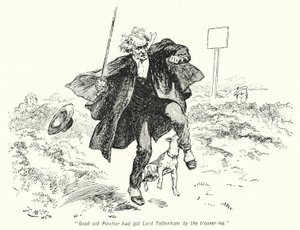 E・ネスビット著「The Story of the Treasure Seekers」のイラスト（リトグラフ）。 作： Gordon Frederick Browne