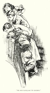 E・ネスビット著「The Story of the Treasure Seekers」のイラスト（リトグラフ）。 作： Gordon Frederick Browne
