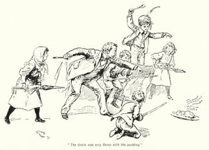 E・ネスビット著「The Story of the Treasure Seekers」のイラスト（リトグラフ）。