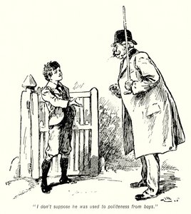E・ネスビット著「The Story of the Treasure Seekers」のイラスト（リトグラフ）。 作： Gordon Frederick Browne
