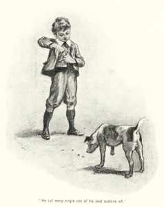 E・ネスビット著「The Story of the Treasure Seekers」のイラスト（リトグラフ）。 作： Gordon Frederick Browne