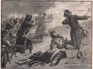 モンゴメリーの低い町への攻撃、ケベック州西暦1775年 作： Gordon Frederick Browne