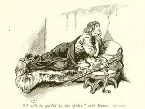 ロバートブルースとクモ 作： Gordon Frederick Browne