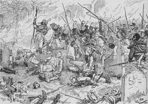 エスリングのチャーチヤードの若き衛兵、1896年、1902年 作： Gordon Frederick Browne
