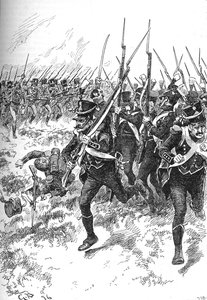 彼らは壊れ、メイダの方向に逃げました、1902 作： Gordon Frederick Browne