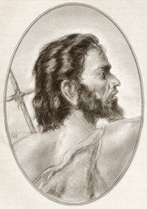 洗礼者ヨハネ、「宗教指導者の生きた伝記」より 作： Gordon Ross