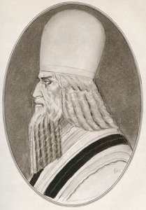 Zoroaster、別名 Zarathustra、Zarathushtra Spitama または Ashu Zarathushtra、「宗教指導者の生きた伝記」より 作： Gordon Ross