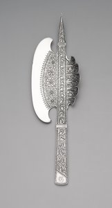 アイスクリームの手斧、1880年頃（銀） 作： Gorham Manufacturing Company