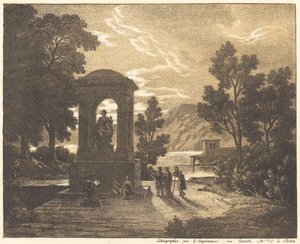 古典的な風景 作： Gottfried Engelmann